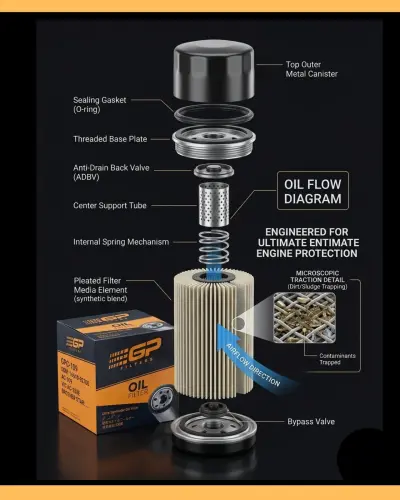 TOYOTA COROLLA XLI/NEW 2005-2020 OIL FILTER GP BRAND (IMPORTED) 90915-03001 GPO-110