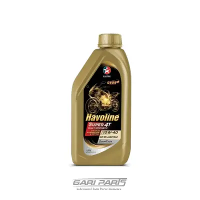 10W-40 CALTEX HAVOLINE® 4T FULLY SYNTHETIC SUPER 4T AB/JASO MA2 API SN