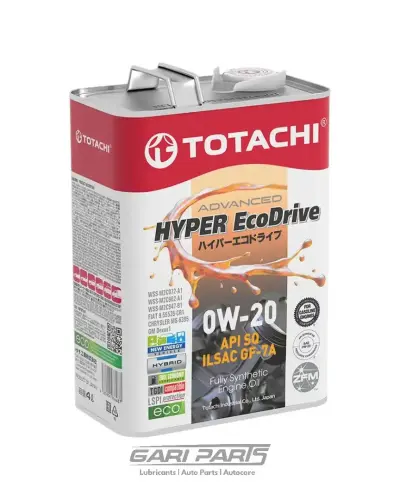 0W-20 TOTACHI GF-6A HYPER ECODRIVE FULLY SYNTHETIC API SP PETROL ENGINE MOTOR OIL GENUINE BUY FROM GARIPARTS