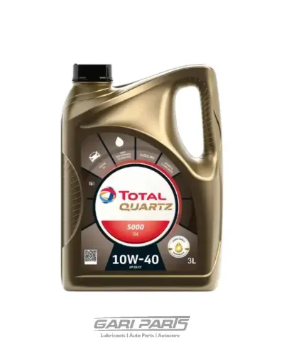 10W-40 TOTAL PARCO QUARTZ 5000 API SN PETROL ENGINE MOTOR OIL GENUINE