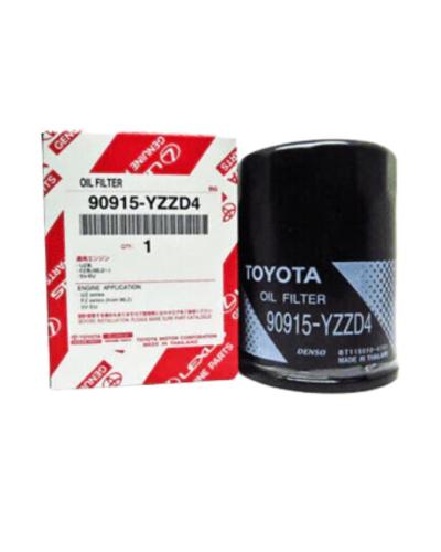 TOYOTA GENUINE OIL FILTER 90915-YZZD4 OT-10114 TOYOTA VIGO, V8, HILUX LANDCRUISER & PRADO, MARK II ON