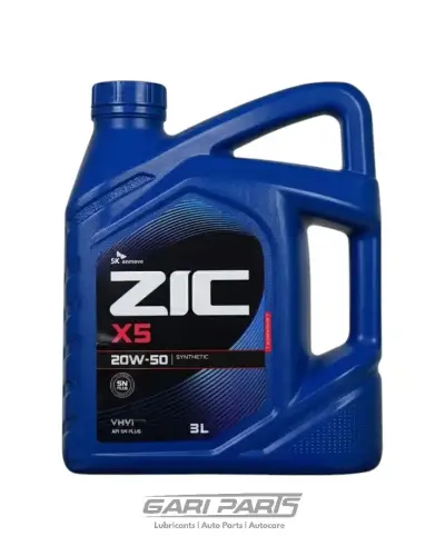 20W-50 ZIC X5 (HI FLOW) API SN PETROL ENGINE MOTOR OIL GENUINE BUY FROM GARIPARTS